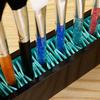 Makeup Brush Holder Organizer Silicone Ventilate Air Drying Rack Horizontal Box Full Size Eyeliner Paint Pen Upright Container