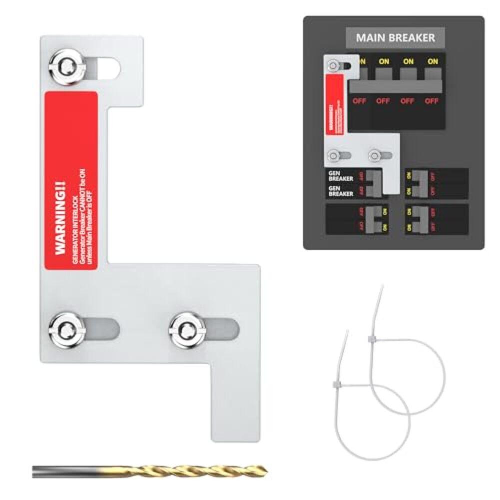 Anodized Aluminum Construction Generator Interlock Kit Straightforward Setup Easy Install Generator Safety Kit