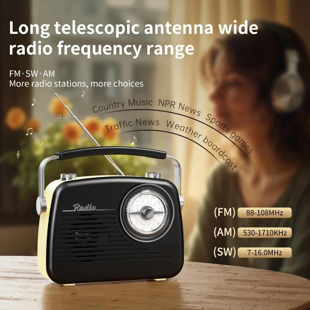 MG003 Vintage FM AM SW Radio DSP Full Band Radios Receiver Portable Bluetooth Speaker TF Card USB Music Player The Elderly Use