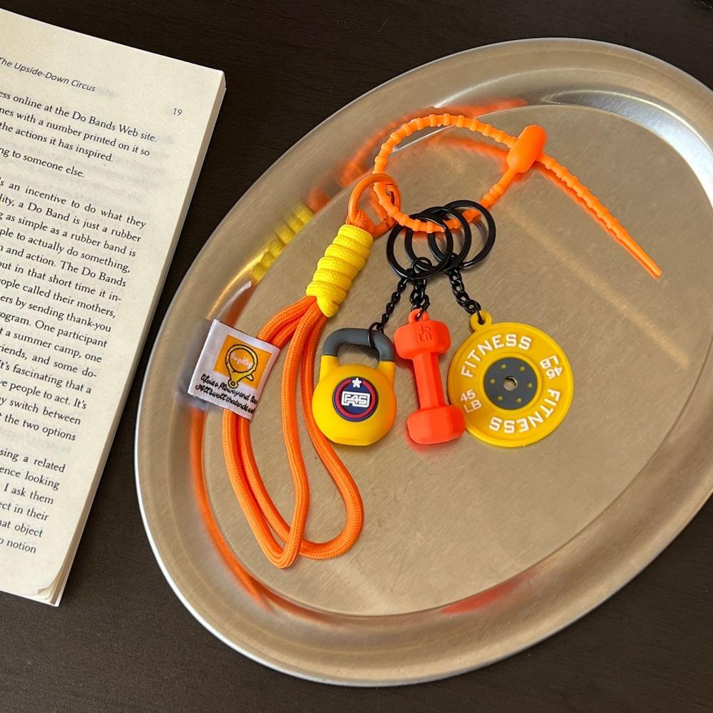 

Hand-Woven Fitness Keychain Mini Dumbbell Nylon Rope Pendant Jewelry Accessories Style 15