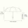 Bohemian Round Strawberry Pattern Red Artistic Print Folding Umbrella
