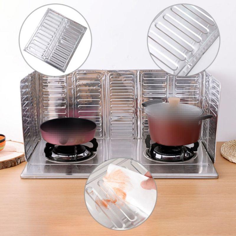 Kitchen Gas Stove Deflector Insulation Grease Film Oil Block Splash Hot Bake Plate Deflector Aluminum Plate Foil Paper