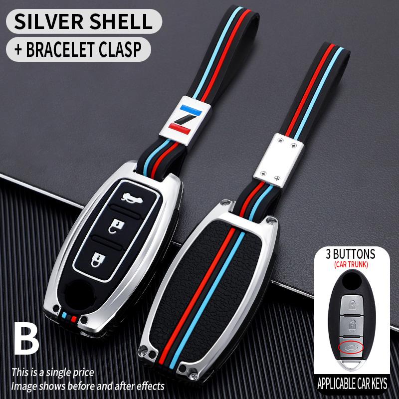 Car Key Case CoverProtective Shell Fob for Nissan Qashqai X-Trail T32 T31 Juke J10 J11 Kicks Tiida Pathfinder Note for Infiniti