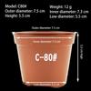 7.5/9/10.5/11.5Cm Circular Plastic Flowerpot, Plant Nursery, Small Flower Pot, Potted Plant