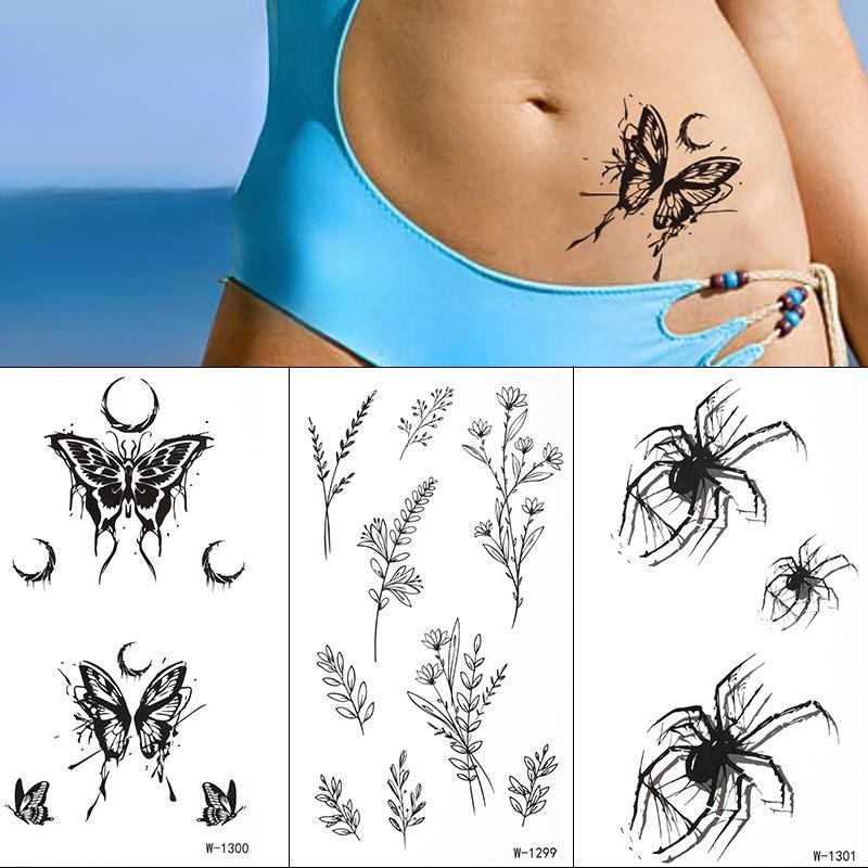 Tattoo Stickers, Waterproof, Animal Patterns, Spider Butterfly Patterns, Temporary Tattoo Stickers, Tattoos, Waterproof, Tattoo Stickers