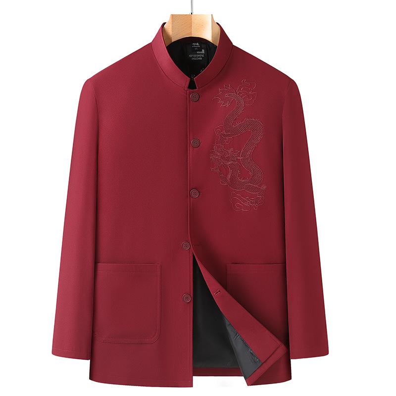 

Одежда Тан Мужская Весенняя и Осенняя Одежда Дедушка Чжуншань Одежда Среднего и Пожилого Возраста Ханфу Одежда для Пожилых Папин Костюм 44 (weight 175-97.5 kg)