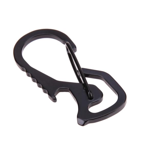 

Multifunctional Durable Keyring Key Holder Keychain Bottle Opener Outdoor Tool чорний
