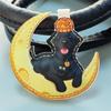 Double-Sided Leather Dog Keychain - Creative Puppy Cartoon Design for Mid-Autumn Festival