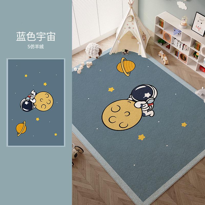 Cartoon Colored Carpets for Living Room Cute Animals Bedroom Decor Rug Fluffy Soft Children's Room Carpet Home Thicken Floor Mat