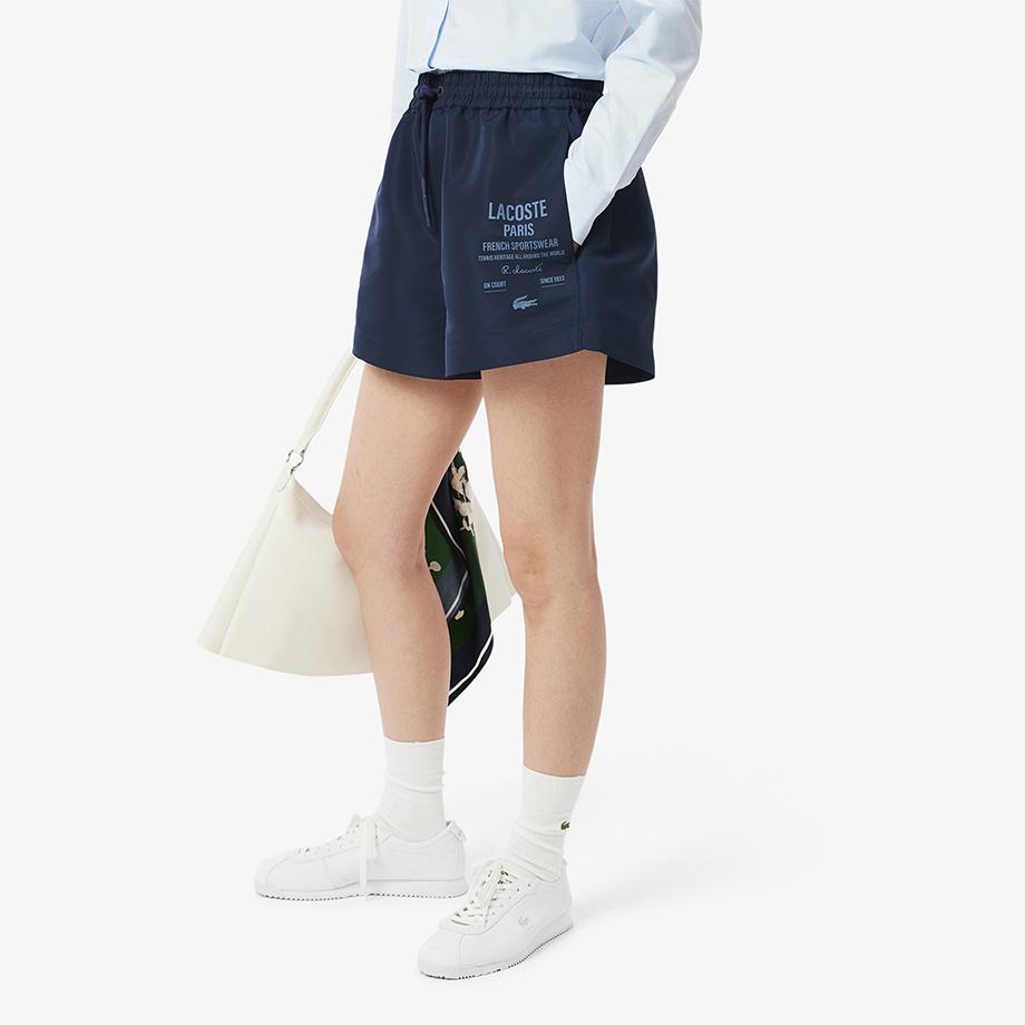 Lacoste Women's Worded Shorts FF9845-55G166