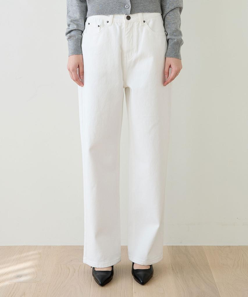 Hillioteu Daily Cotton Wide Pants_White