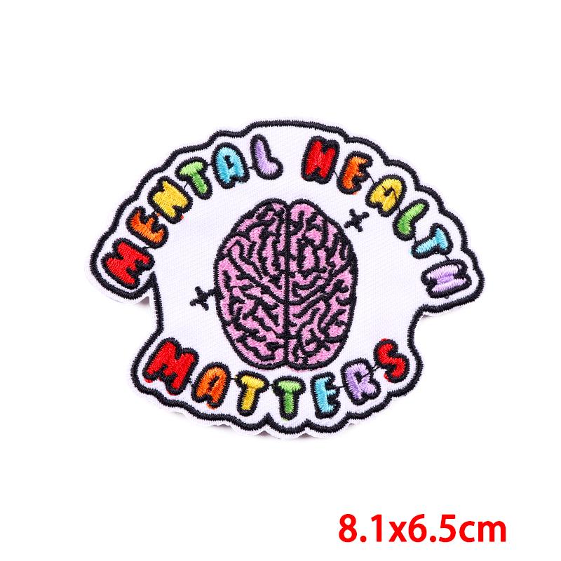 Drinking Coffee Skeleton Patches Skull Finger Letter Embroidery Patch For Clothing Thermoadhesive Patches On Clothes Punk Patch