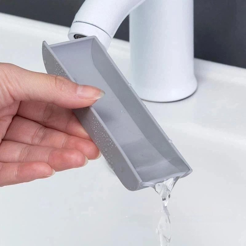 Toilet Dust-Proof Belt Cover Drain Soap Box, Wall Mounted Seamless With Hook Soap Storage Rack
