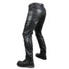 New product Locomotive Rider Straight Cycling Pants Anti-drop Pants Motorcycle Waterproof Windproof Elastic Leather Pants, Racing Pants