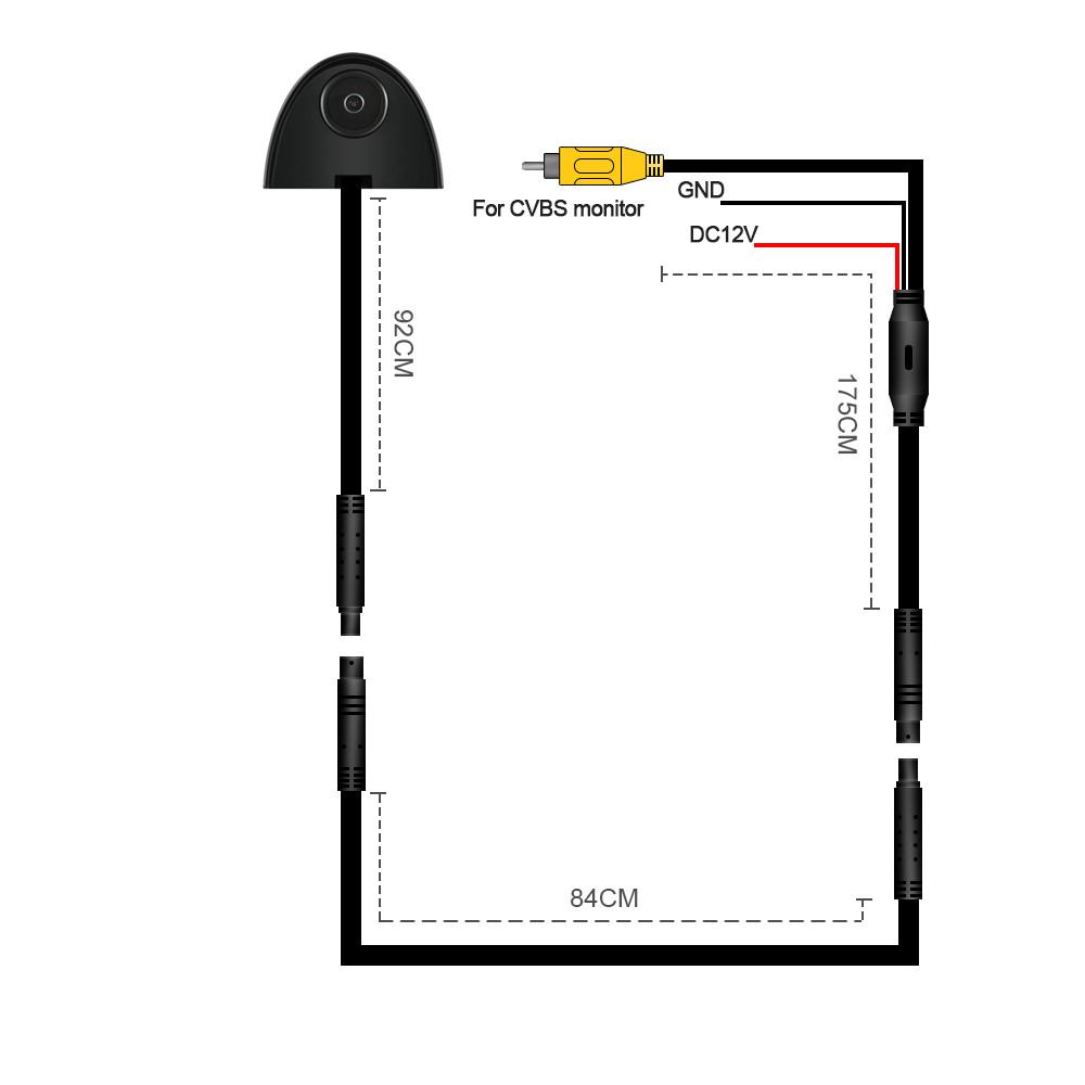 Car Sticker Installation Side View Camera HD Side View Blind Spot Parking Left