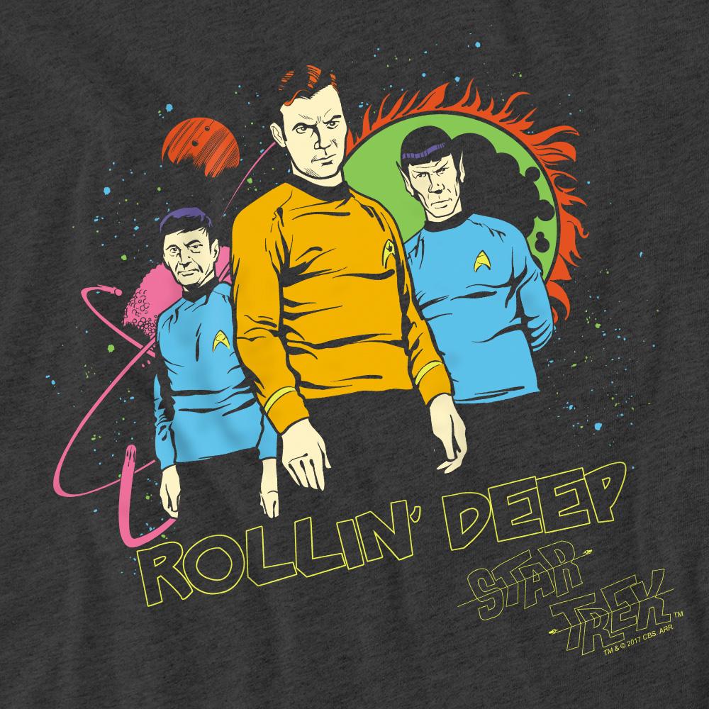 STAR TREK Unisex Adult Rollin Deep T-Shirt