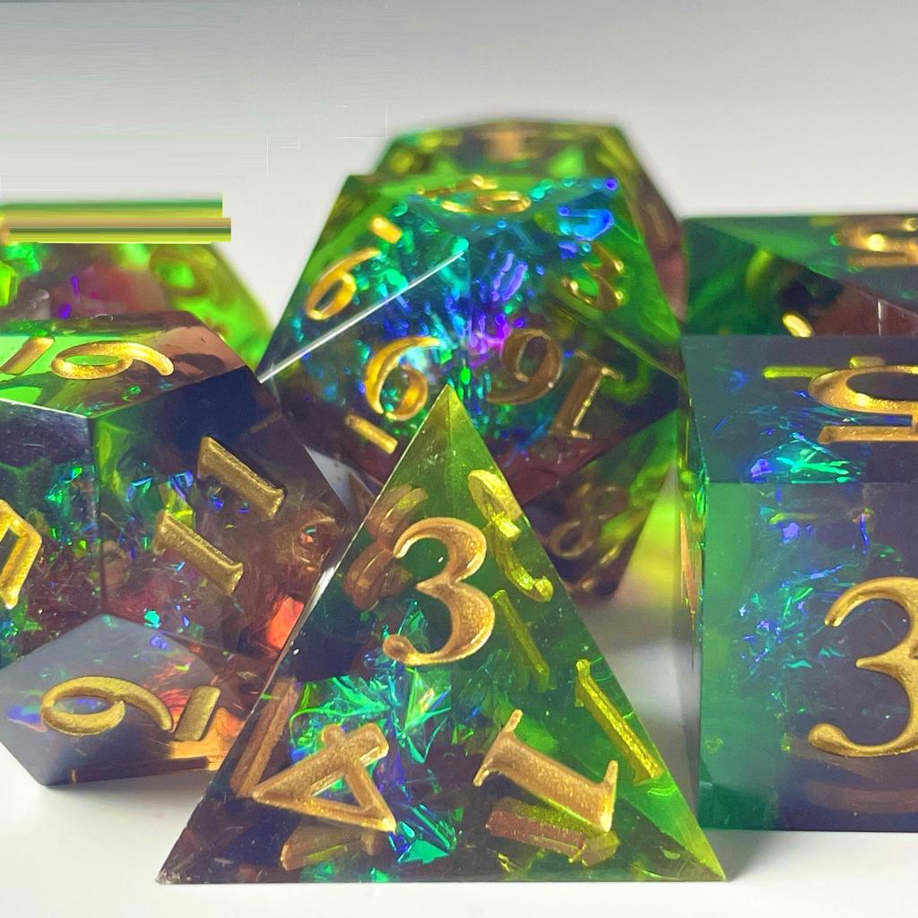 Harz Treibsand Würfel Flüssiger Kern DND Dungeons & Dragons TRPG Brettspiel Würfelset Laufgruppe Cthulhu