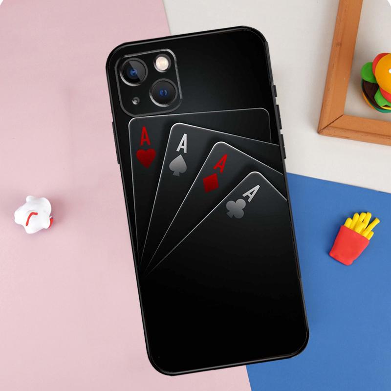 

Mystery Poker Card Phone Case For iPhone 16 Pro Max 11 12 13 14 15 Pro Max Mini XR 16e 15 16 Plus Cover Shell iPhone XR