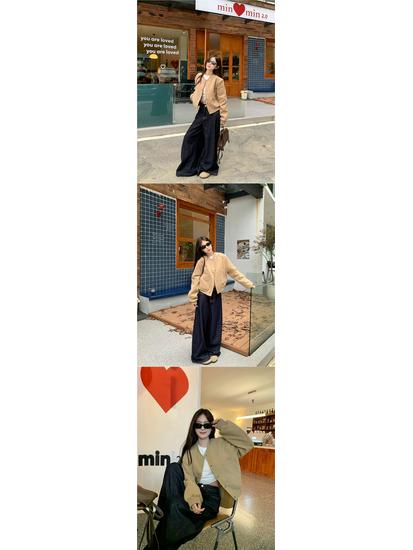 Autumn Women's Stylish Loose Fit Casual Baseball Jacket