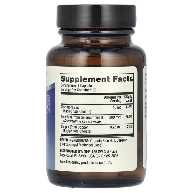 Zinc Plus Selenium, 30 Capsules