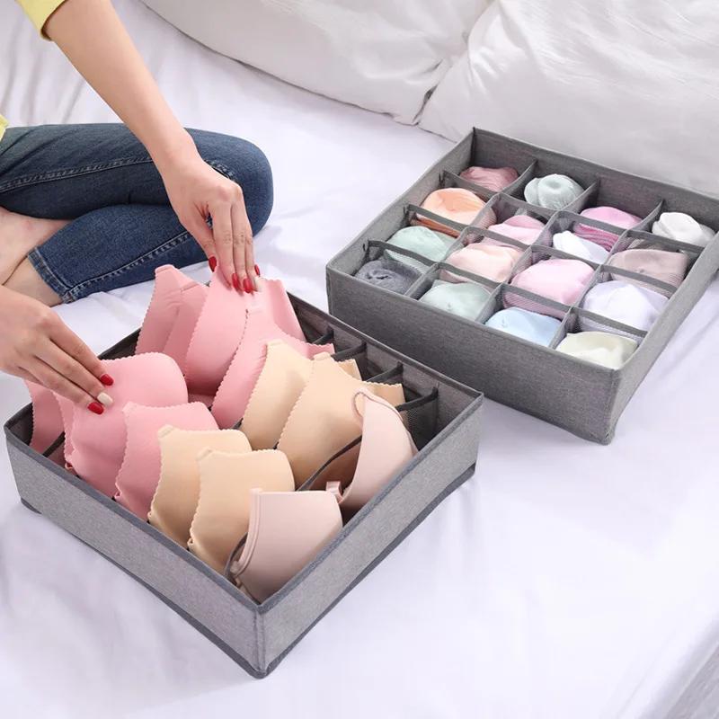 Wardrobe Cabinet Drawer Organizer Multi-Purpose Storage Box For Underwear Bra Sock Scarf Pantie Clothes Drawer Divider Organizer