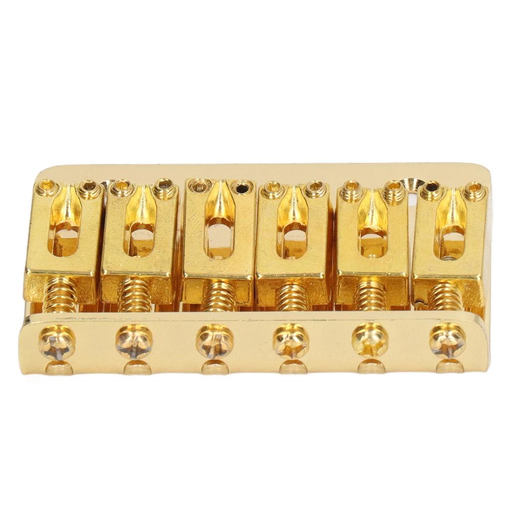 6 String Guitar Fixed Saddle Bridge Hardtail Top Loader Iron Electric Guitar Saddle Bridge