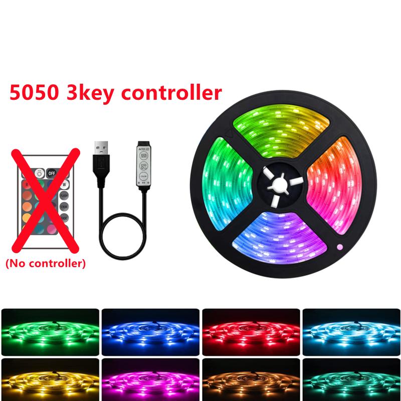 LED Streifen Lichter 1M-8M USB Bluetooth RGB 5050 5V Luces Flexible Band TV Desktop Bildschirm hintergrundbeleuchtung Diode Band Fita Für Zuhause