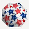 American Flag Fashionable Automatic Opening/Closing Folding Umbrella. Portable and Foldable, Ideal for Gift, Travel, and Daily Use.
