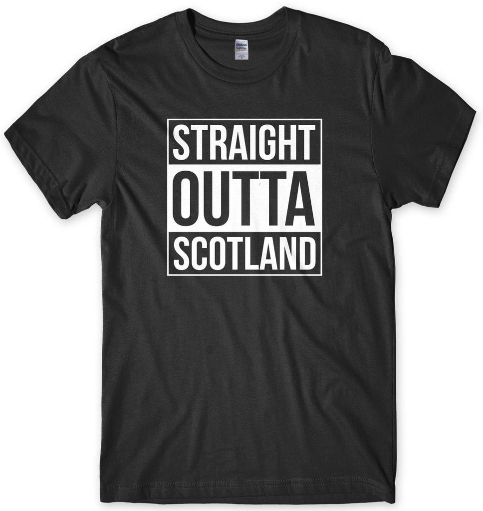 Straight Outta Scotland Funny Mens Unisex T-Shirt