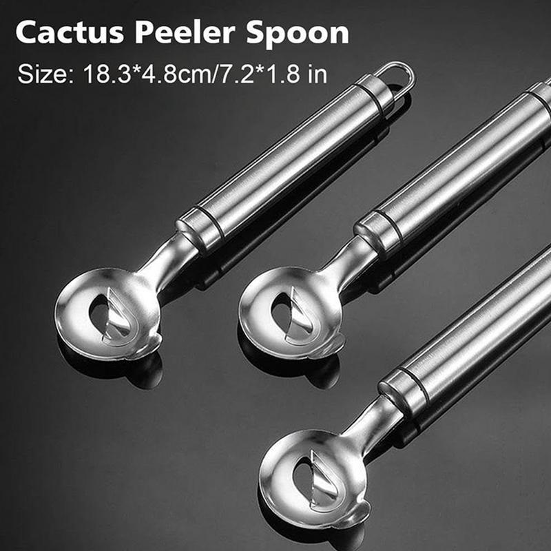 Home Kitchen Tool Peeler Multifunctional Stainless Steel Nopal Peeler Kitchen Accessories for Sliced Thorn Hole Mexican Cooking