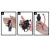 5Pcs Black Whistle Finger Grip Plastic Whistles Clamp Durable Whistle Fingers Holder  Referees