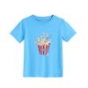 Girls' Fashion Print Short-Sleeve T-Shirt - Casual Summer Top for Kids