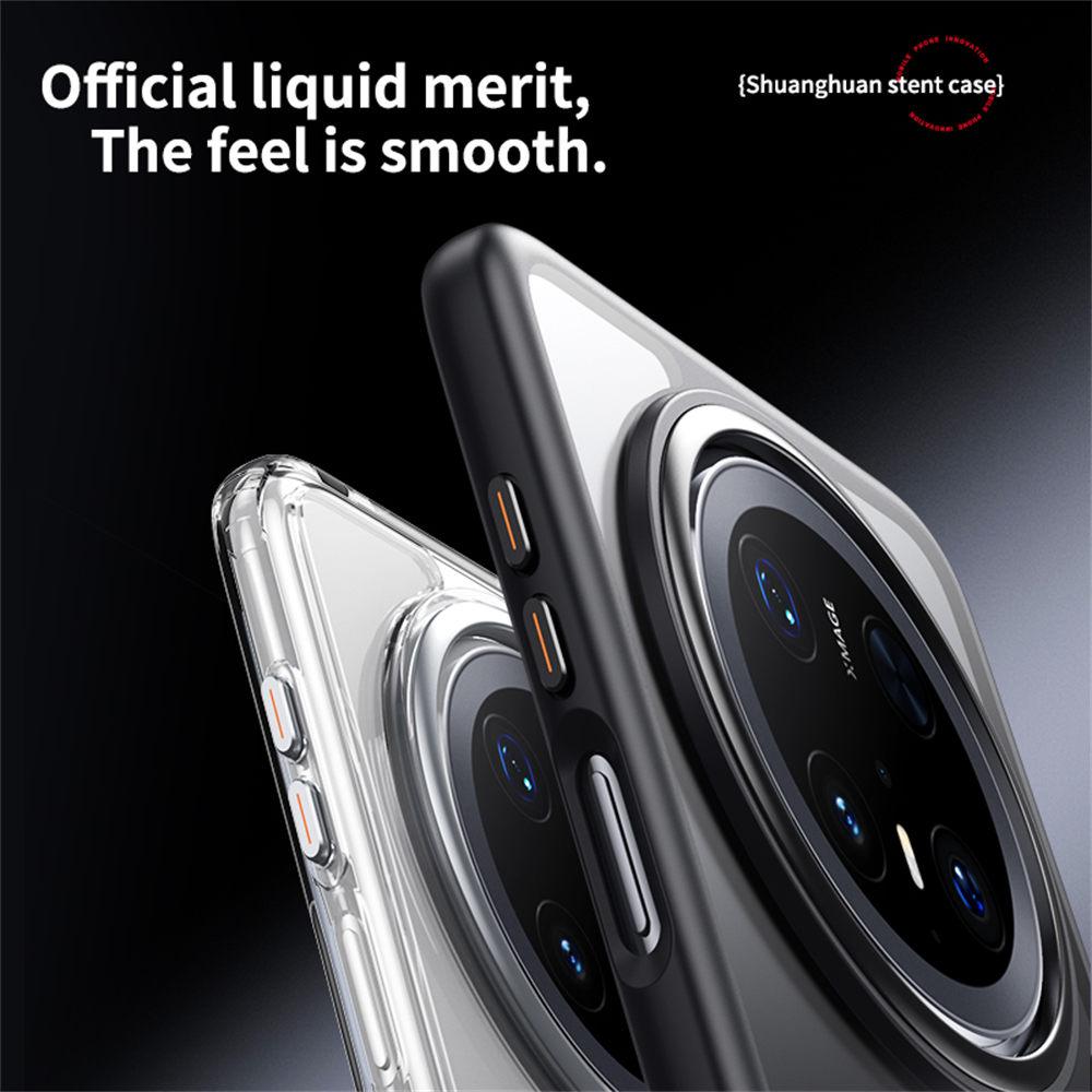 Etui na telefon Huawei Mate 70 Pro+/Mate 70 Pro Kompatybilne z MagSafe Podstawka Matowy Tylny Panel