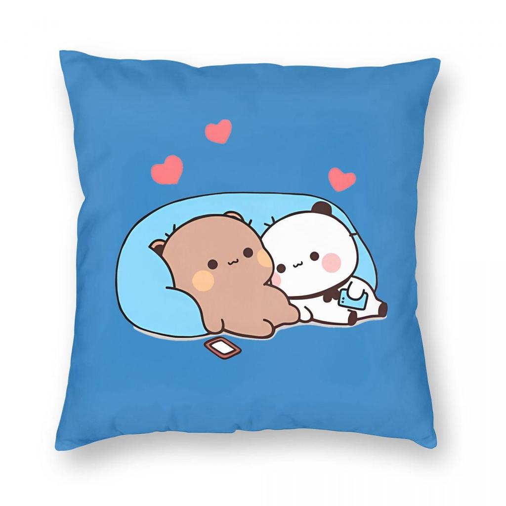 Happy Face Bubu When Dudu Ble Ble Pillowcase Doublesided Printing Cushion Cover Decoration Pillow Case Cover Home Square