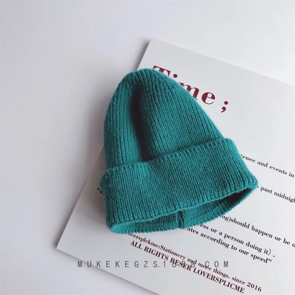 Kids Beanie Solid Color Knitted Baby Winter Hats For Children Warm Crochet Boys Girls Hat Toddler Cap Baby Bonnet Gorras Gorro