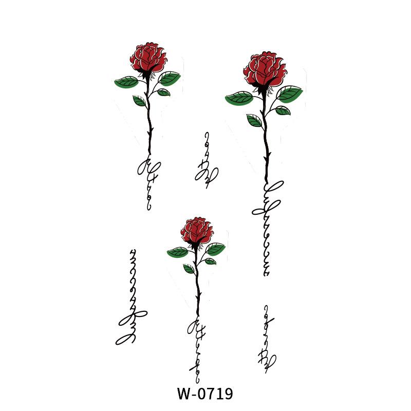 

5pcs Waterproof Lasting Temporary Tattoo Sticker Summer Party Tattoo Stickers Cartoon Tattoo Wrist Foot Hand for Men Women Sexy Girls 5pcs