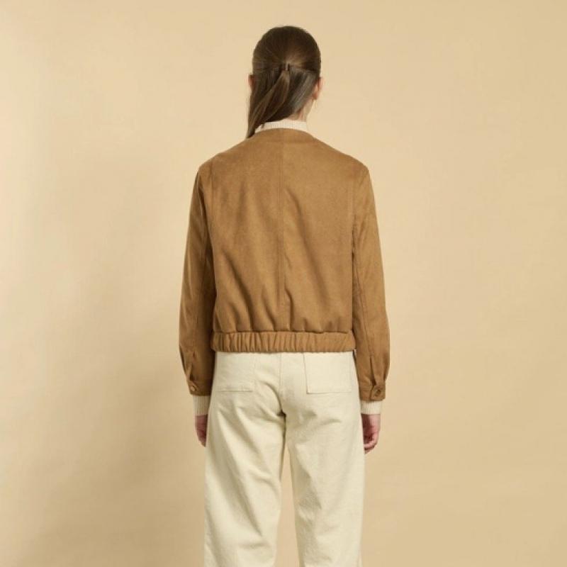 Bcbg Round Powe Suede Jacket B6s1j170