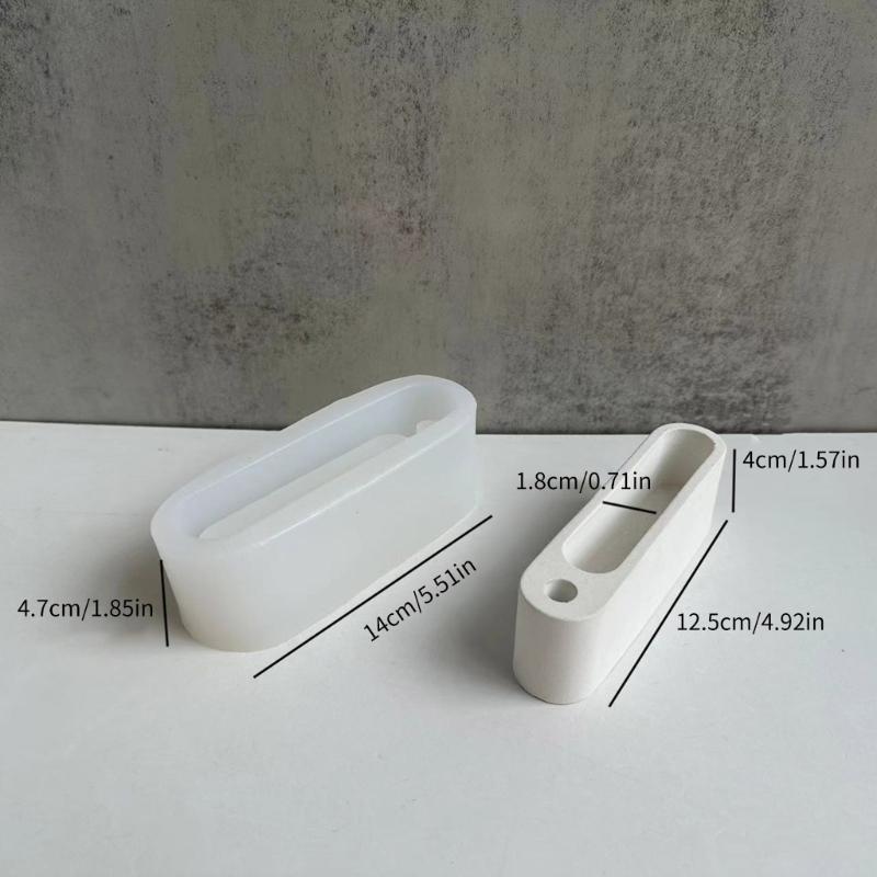 Crystal Resin Mold Business Card Holders Silicone Molds Pen Holder Epoxy Molds DIY Decoration Desk Organizer Resin Mold