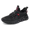 Breathable Mesh Comfort Sneakers Anti-slip Light Running Casual Shoes Men Fashion Versatile Tide Shoes Platform Black Tenis
