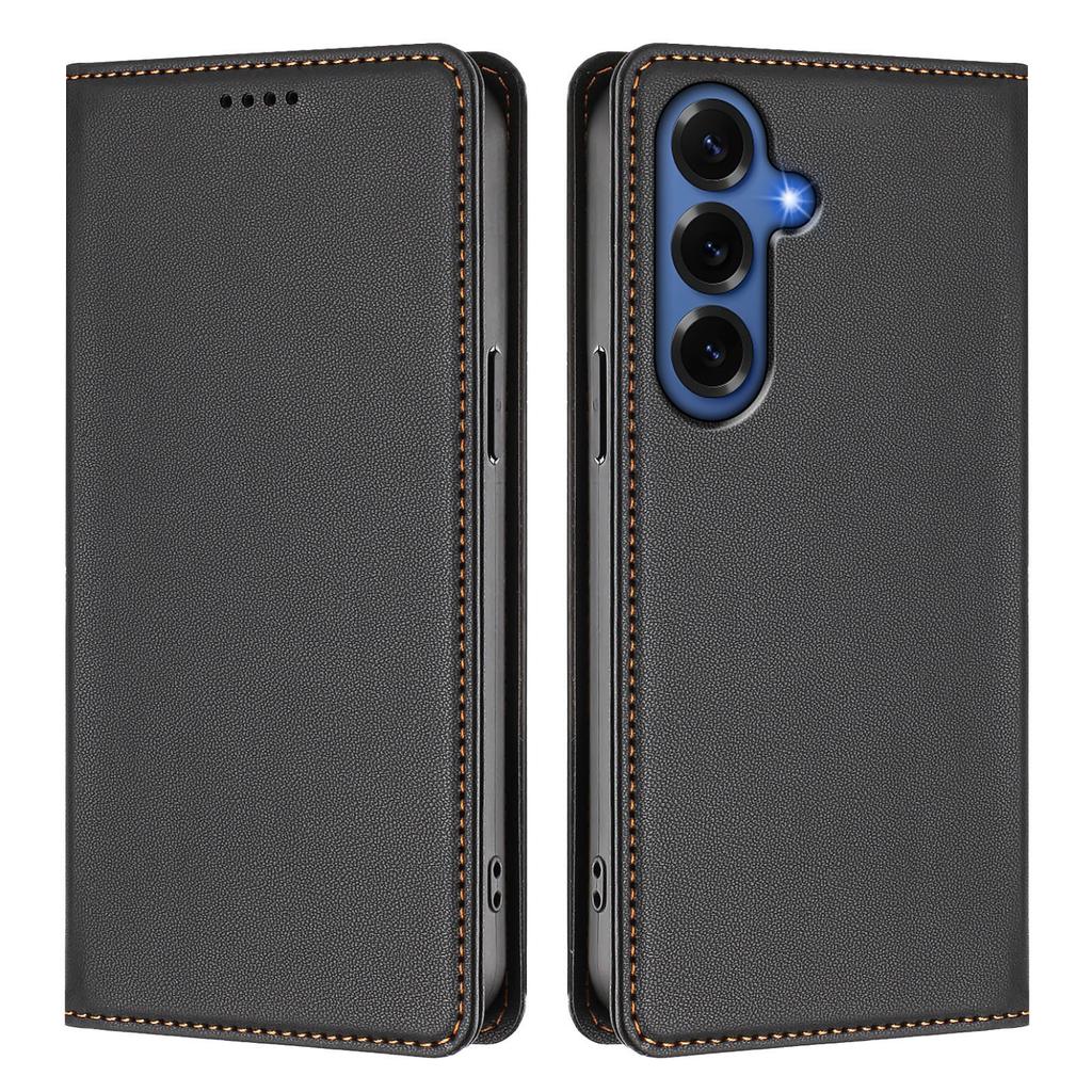 For Samsung Galaxy S26+ Leather Wallet Case Magnetic Closure RFID Blocking Phone Cover