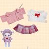 1 Set Changing 20CM Cotton Doll Clothes Replacement Outfit Blouse Skirt Suit  20cm Cotton Doll