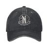 Nevermore Academy Logo Baseball Cap Sun  Sun Visor Design Washed Trucker Hat Men Women Streetwear Hiking Fishing Snapback Cap