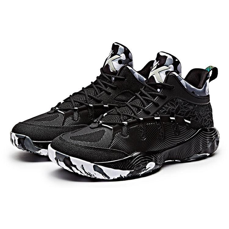 Anta KT Thompson Outdoor 2 Shock Absorption Non-Slip Wear-Resistant Mid-Top Basketball Shoes Men sneakers Black White 11731399-8