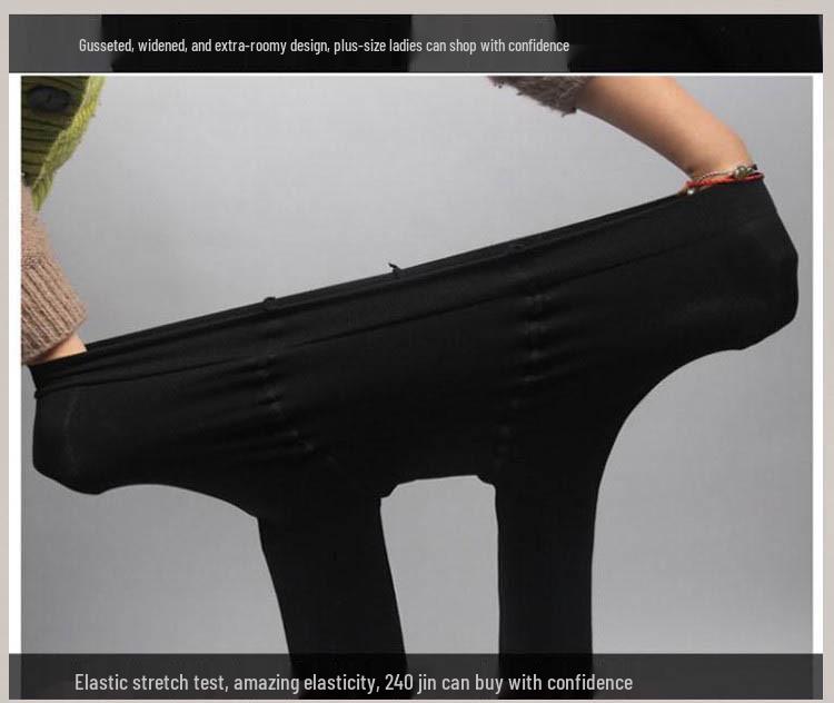 Plus Size Velvet Footed Leggings and Pantyhose for Women - Spring & Autumn