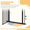 Adjustable Safety Gate W/ One Extensions, Four Adjustable Screws, Black