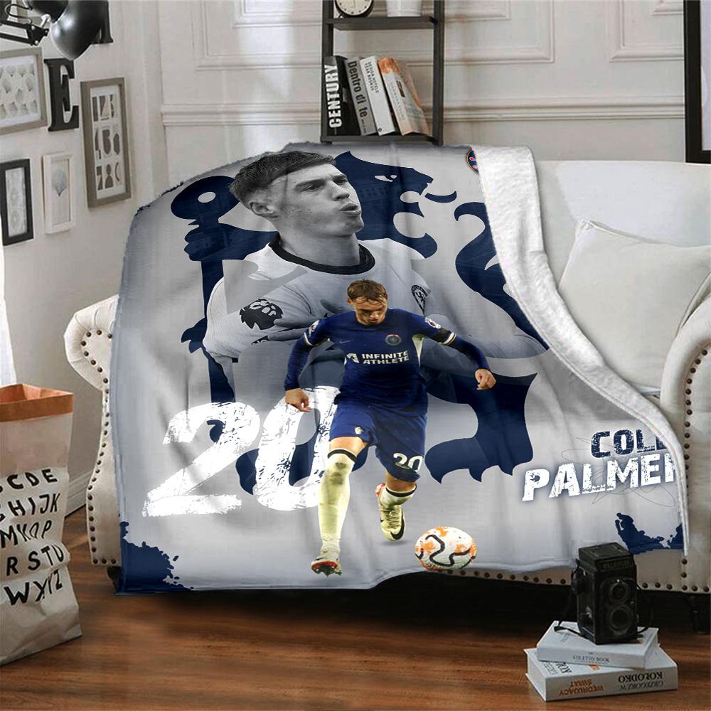 Chelsea Fc Football Player Blanket Ultra-Soft Great for Bed Chair Picnics Four Seasons Multipurpose Modern Birthday Christmas Gift Blanket