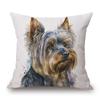 Jack Russell Yorkshire Labrador Dachshund Poodle Dalmatian Pet Dog Poster Art Cushion Cover Pillow Case