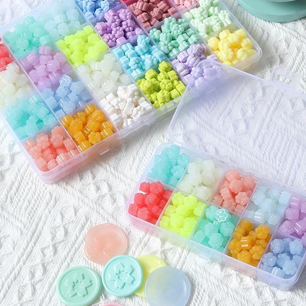 Luminous Five-Leaf Clover & Star Wax Seals - Mixed Colors, 100 Pieces