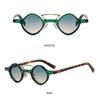 Hippie-Sonnenbrille, klein, rund, quadratisch, für Herren und Damen, Retro-Steam-Punk-Brille, Vintage-Steigungs-Fahrbrille, Uv400