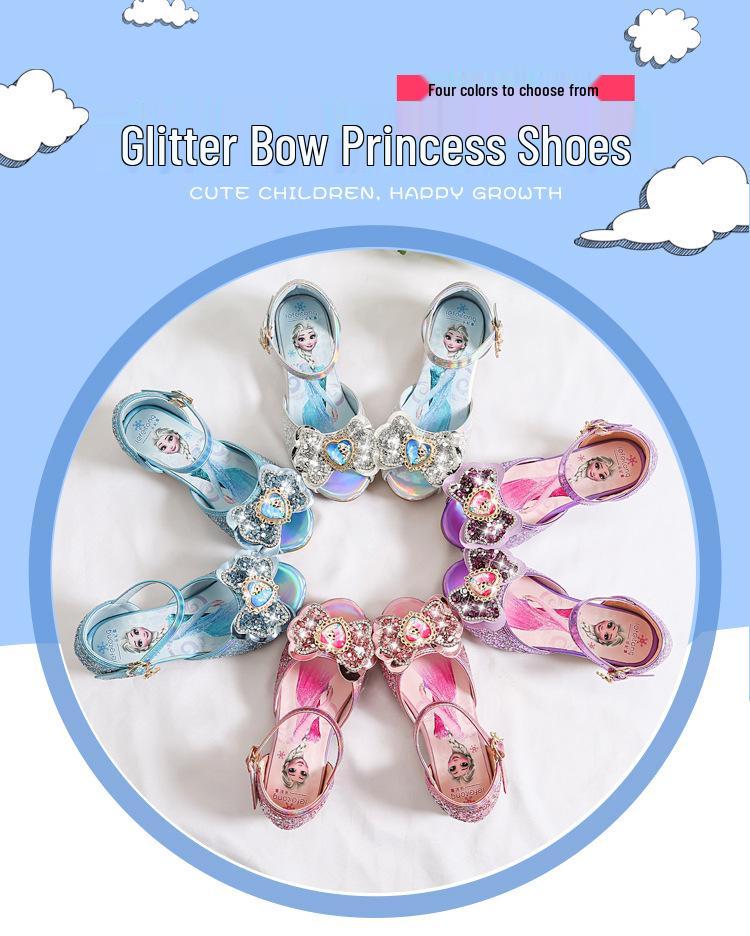 Toddler Girls' Summer Bowknot Princess High Heel Sandals